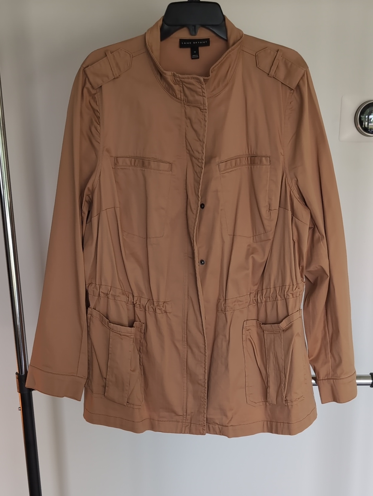 Lane Bryant Camel Tan Utility Jacket